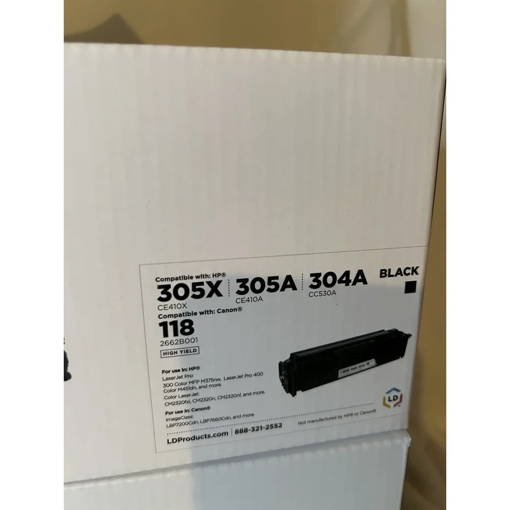 LD Toner Compatible Replacements HP 305A 304A Cannon Black Yellow Magenta Cyan